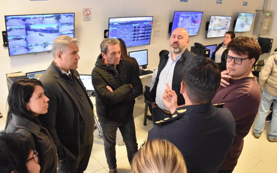 Más Seguridad: Golía y Bellone presentaron la puesta en funcionamiento de la Plataforma Multiagencia en el Centro de Monitoreo