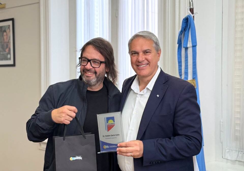 Golía recibió a Leonardo Troncoso: Gestiones para más oferta educativa y deportiva en Chacabuco