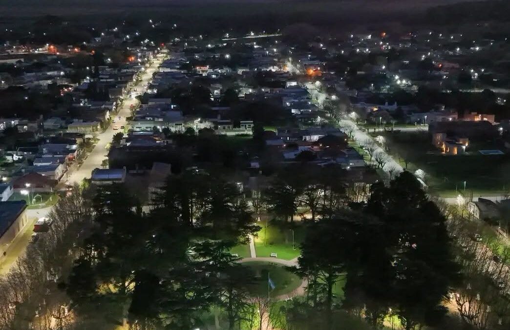 Más de 80 cuadras con nuevas luminarias LED y recambios en Rawson