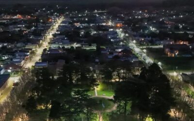 Más de 80 cuadras con nuevas luminarias LED y recambios en Rawson