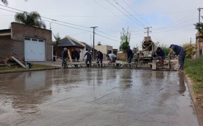 Comenzó la pavimentación de la segunda etapa del aliviador vehicular de calle Paso